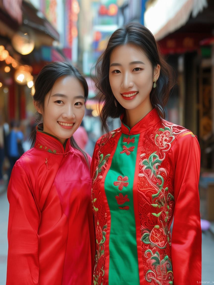 显眼包弟弟穿红绿色旗袍助考姐姐解决方案